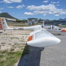 Jesús Platas realizando un vuelo de iniciación con el EC-DMQ Twin Astir