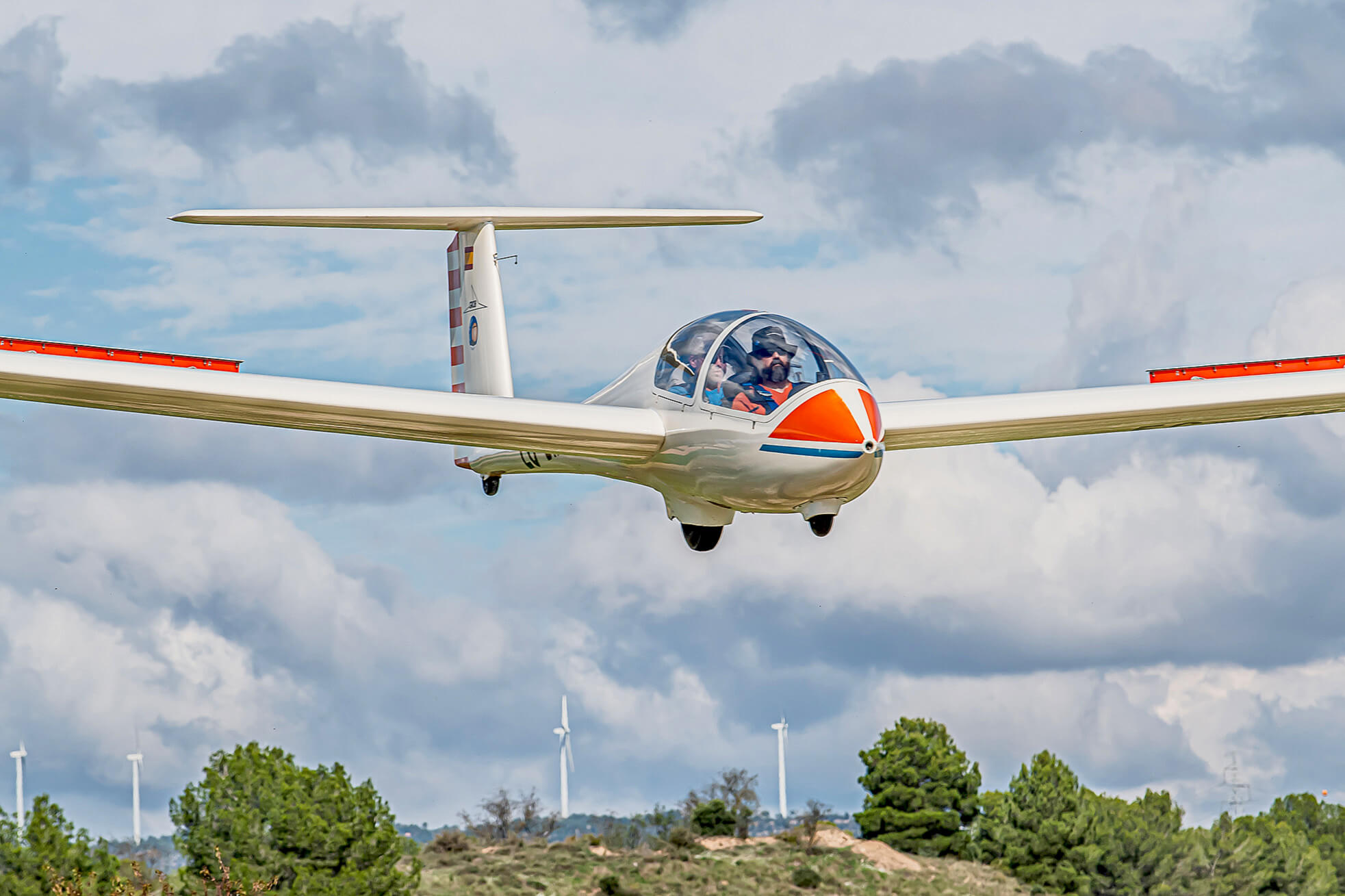 Planeador en vuelo